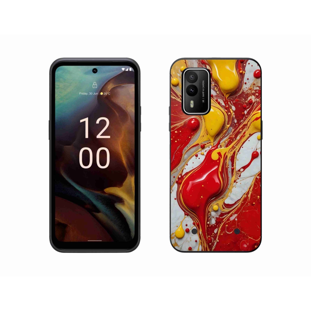 Zselés borítás mmCase a Nokia XR21 készülékhez - absztrakt motívum 42