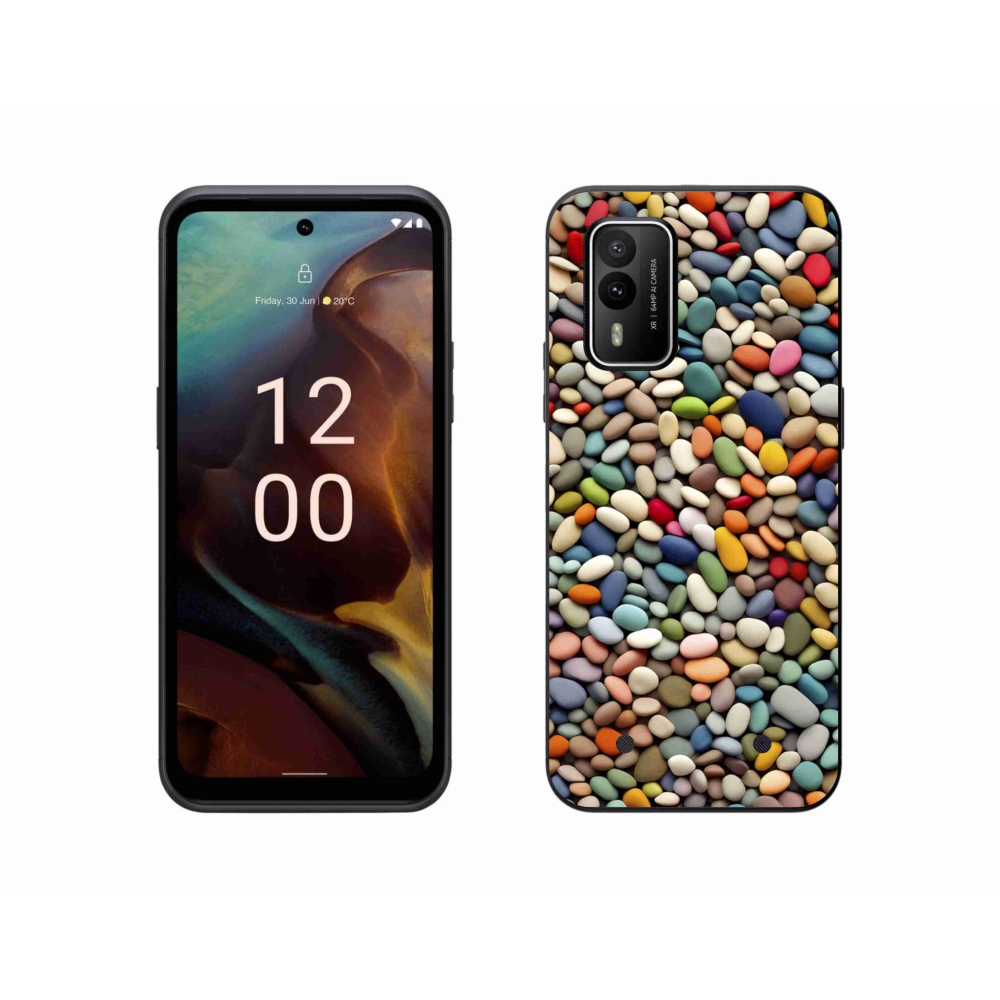 Zselés borítás mmCase a Nokia XR21 készülékhez - színes strasszkövek 2
