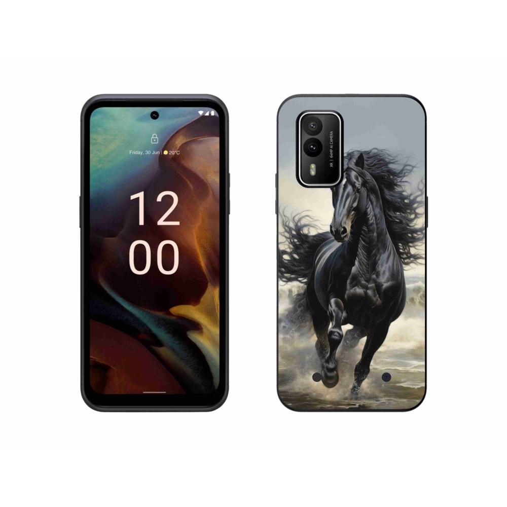mmCase gél tok a Nokia XR21-hez – fekete ló