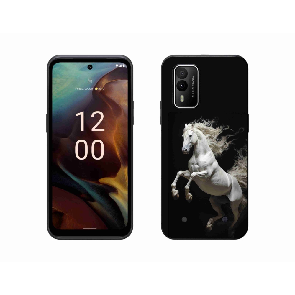Zselés borítás mmCase a Nokia XR21 készülékhez - fehér ló 4