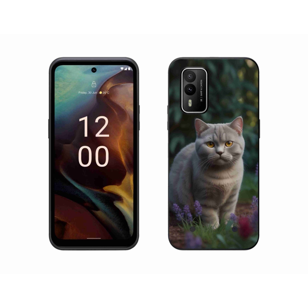 Zselés borítás mmCase a Nokia XR21 készülékhez - brit macska