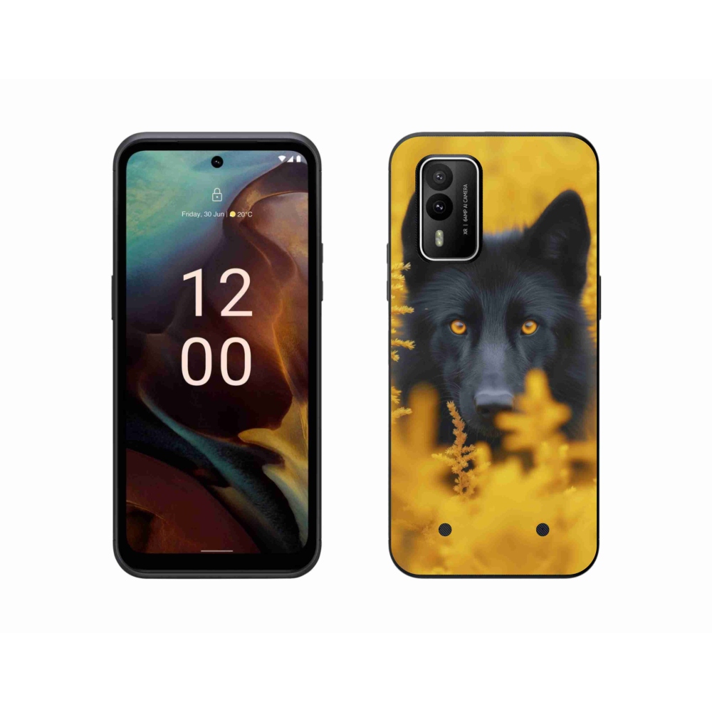 Zselés borítás mmCase a Nokia XR21 készülékhez - fekete farkas 2