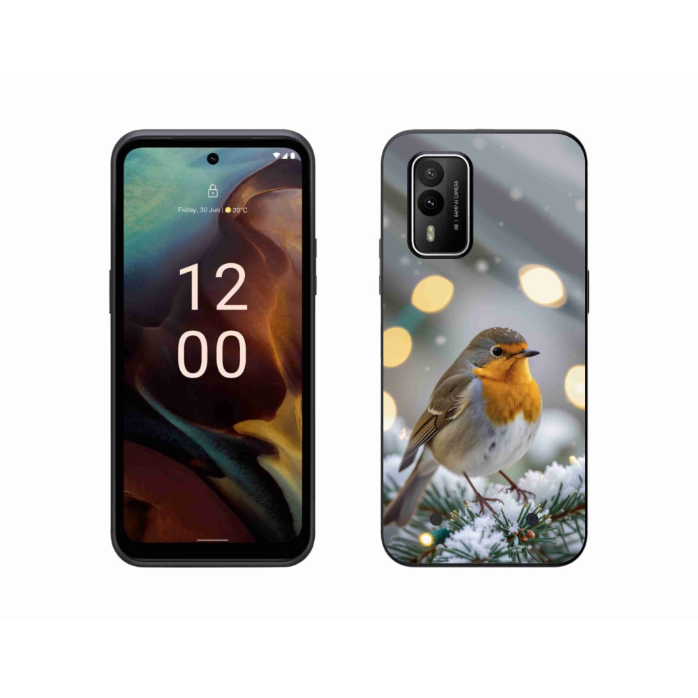 mmCase gélhuzat a Nokia XR21-hez – téli piros