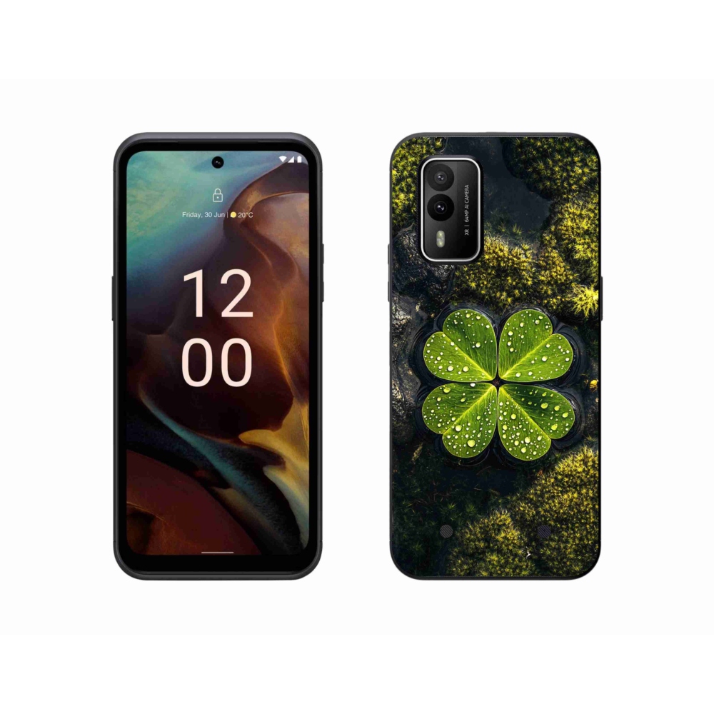 Zselés borítás mmCase a Nokia XR21 készülékhez - négylevelű lóhere