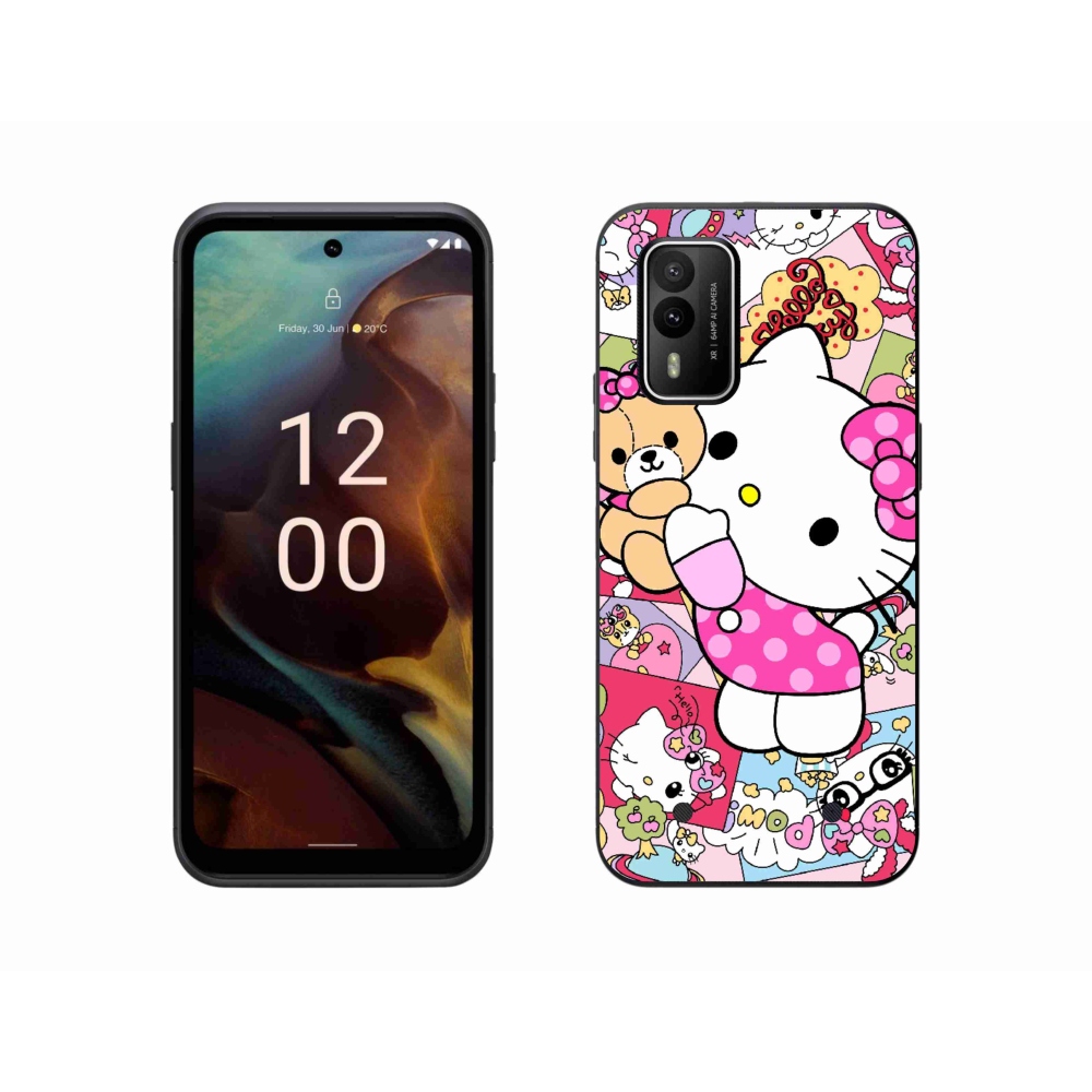 mmCase gél tok a Nokia XR21-hez – aranyos cica