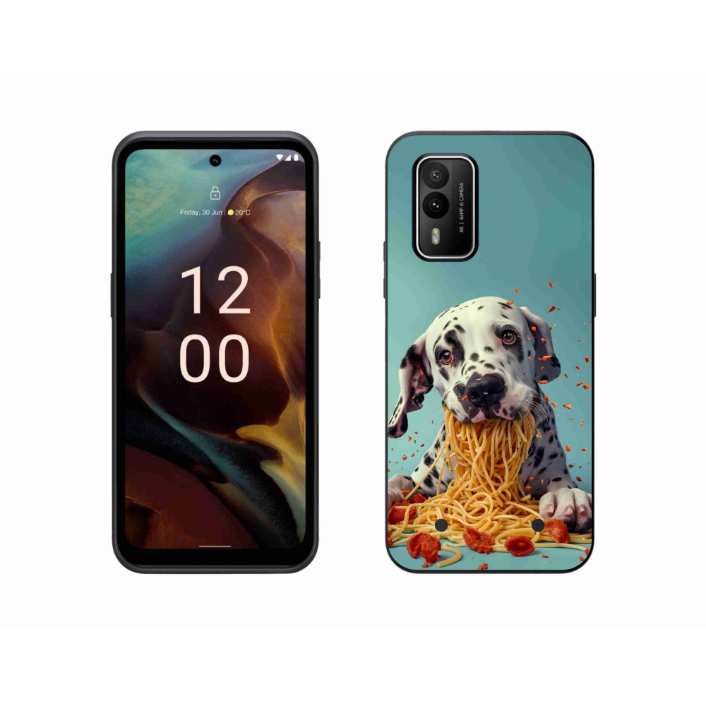 mmCase gél tok a Nokia XR21-hez – dalmát és spagetti