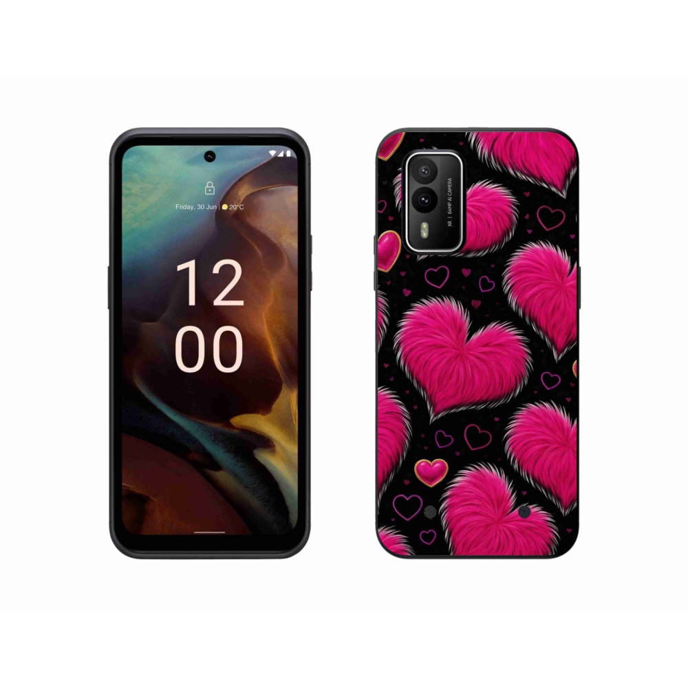 Zselés borítás mmCase a Nokia XR21 készülékhez - puha szív