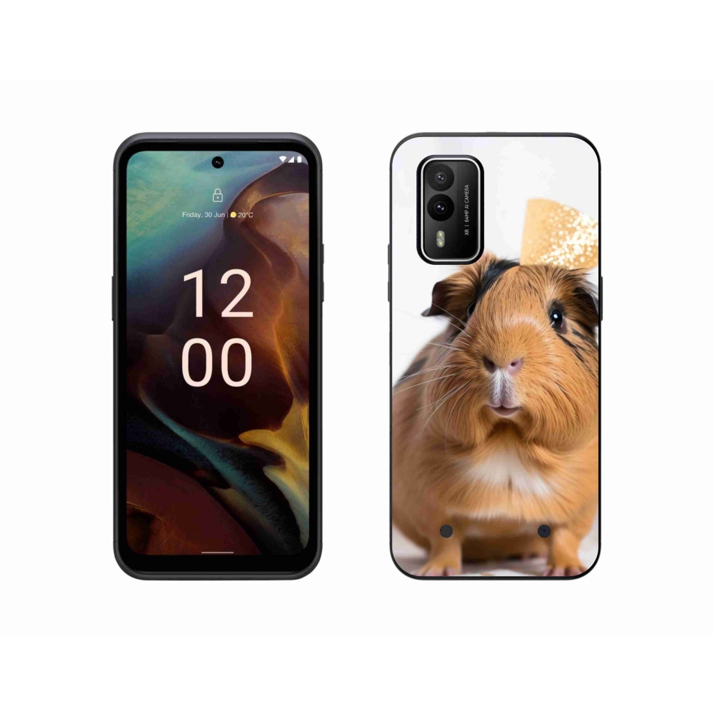 Zselés borítás mmCase a Nokia XR21 készülékhez - barna tengerimalac
