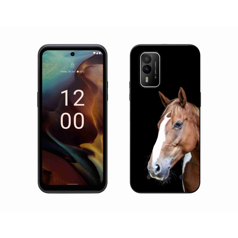 Zselés tok mmCase a Nokia XR21 készülékhez - barna ló 3
