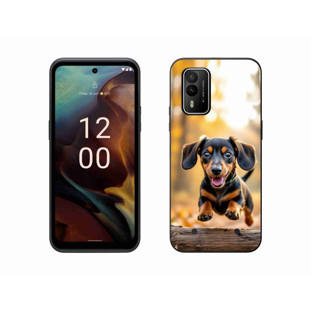 Zselés borítás mmCase a Nokia XR21 készülékhez - tacskó 2