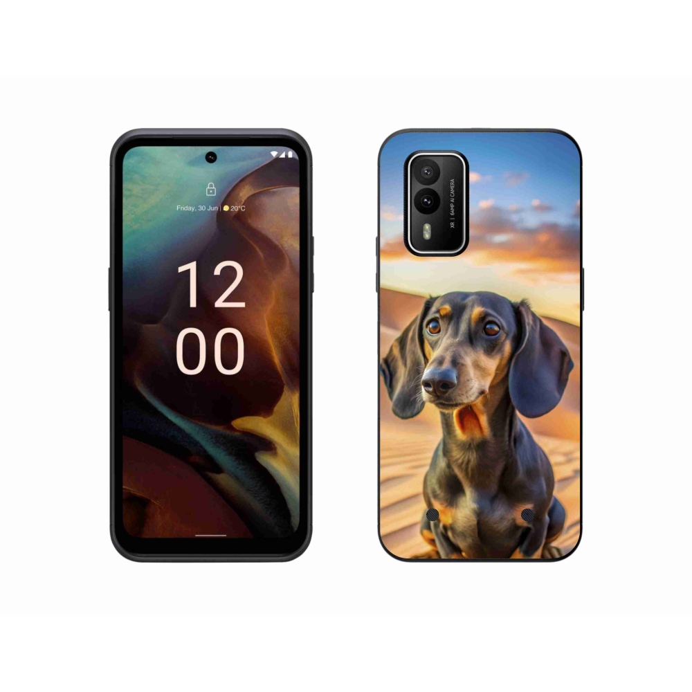 Zselés borítás mmCase a Nokia XR21 készülékhez - tacskó 3