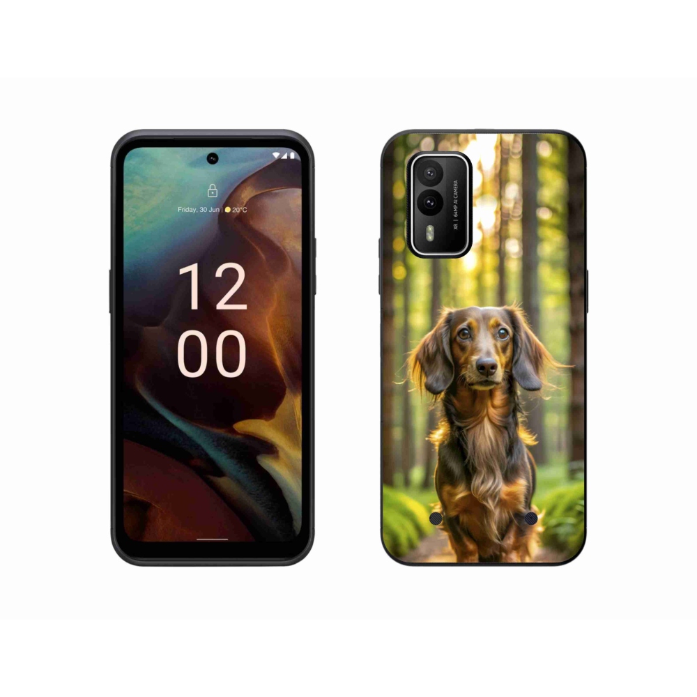 Zselés borítás mmCase a Nokia XR21 készülékhez - tacskó 4