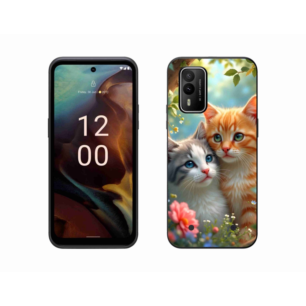 Zselés borítás mmCase a Nokia XR21 készülékhez - cat love 2