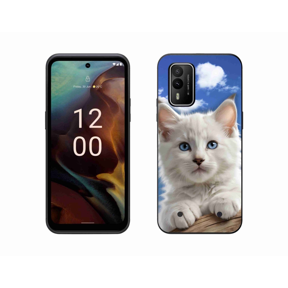 mmCase gél tok a Nokia XR21-hez – cica és felhők