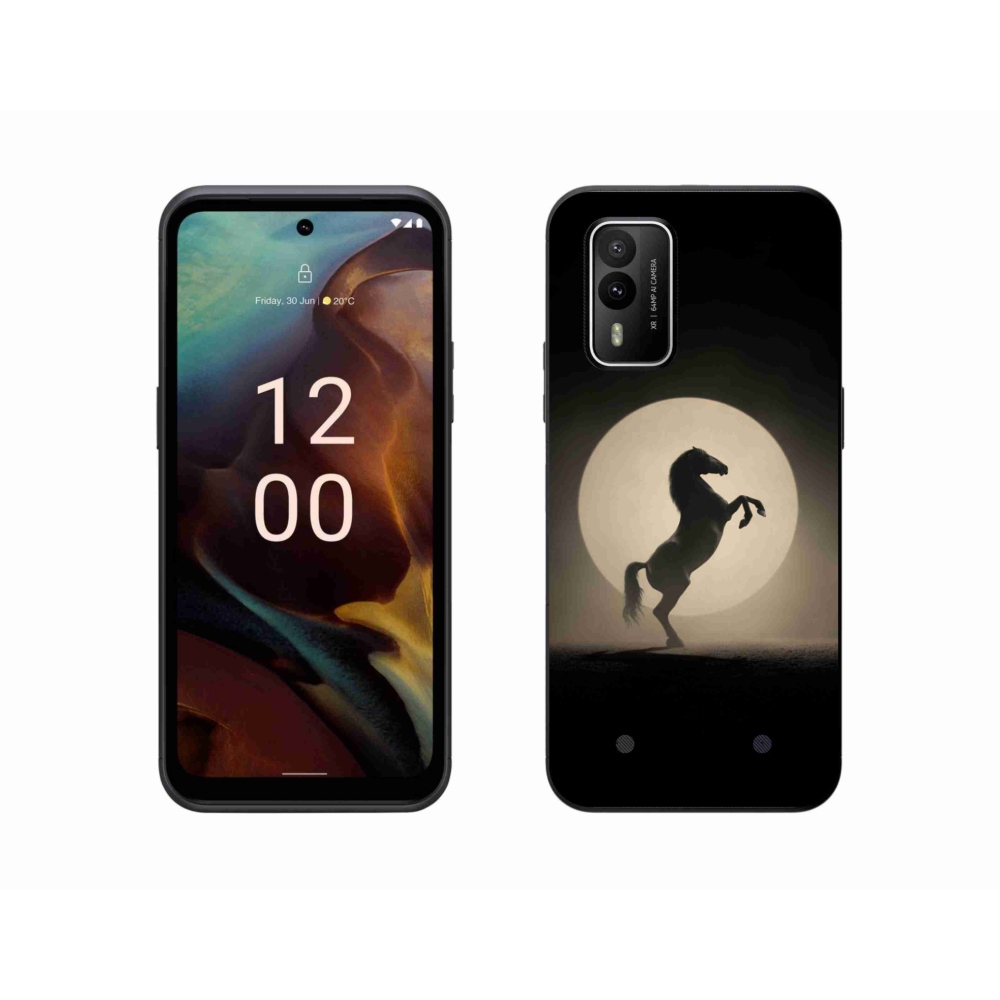 Zselés borítás mmCase a Nokia XR21 készülékhez - ló sziluettben