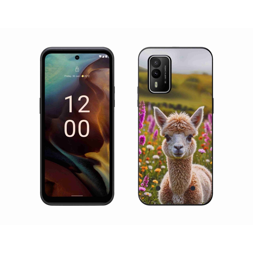 mmCase gél tok a Nokia XR21-hez – láma a réten