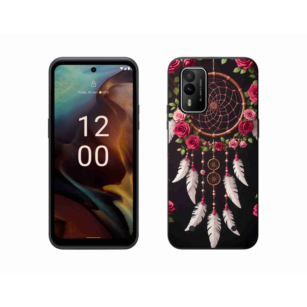 mmCase gél tok a Nokia XR21-hez – álomfogó rózsákkal