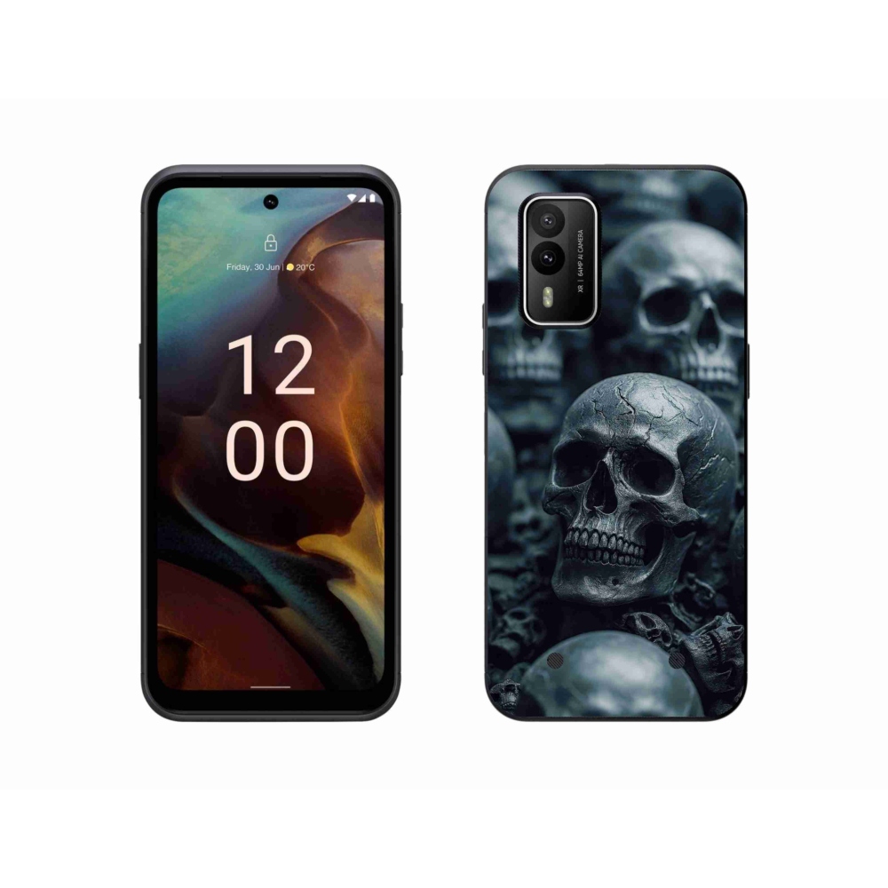 Zselés borítás mmCase a Nokia XR21 készülékhez - koponya 2