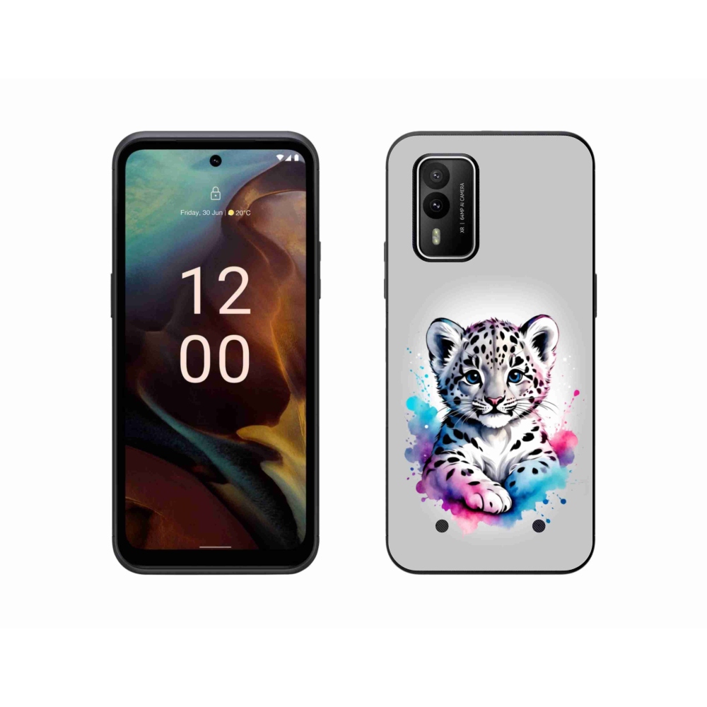 Zselés borítás mmCase a Nokia XR21 készülékhez - leopárd kölyök