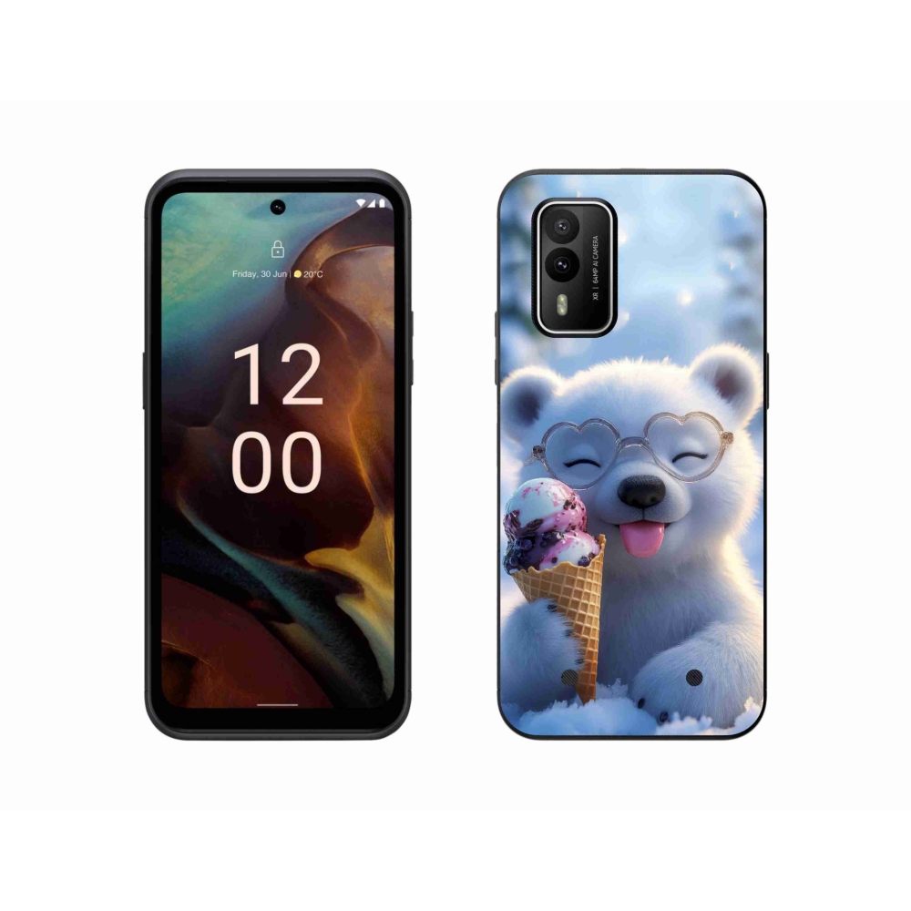 mmCase gél tok a Nokia XR21-hez – mackó fagylalttal