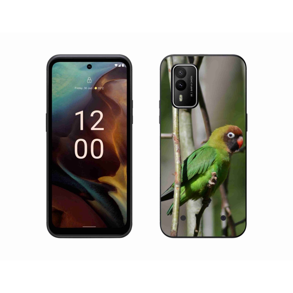 Zselés borítás mmCase a Nokia XR21 készülékhez - papagáj agapornis
