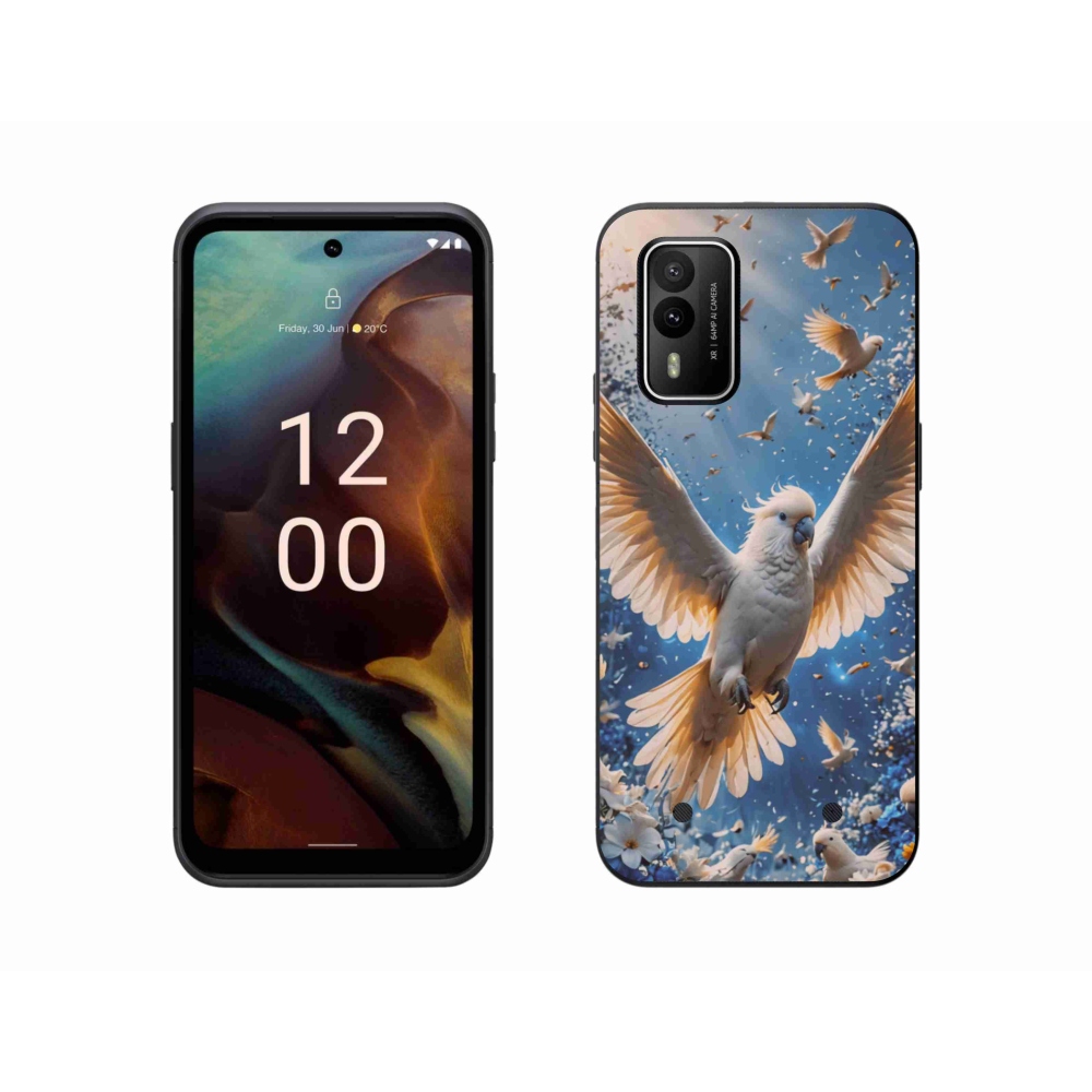 Zselés borítás mmCase a Nokia XR21 készülékhez - kakadu papagáj