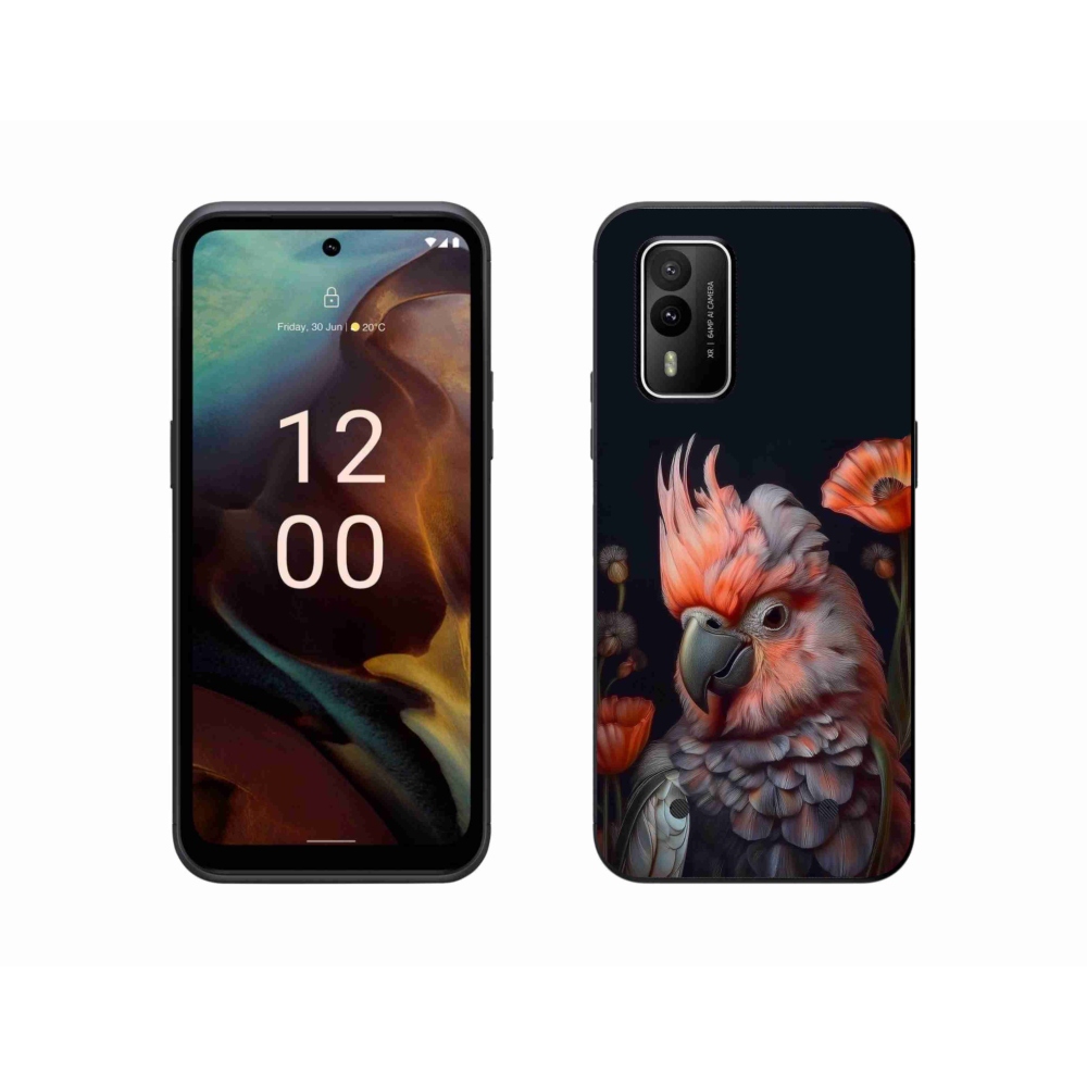 mmCase gél tok a Nokia XR21-hez – színes kakadu papagáj
