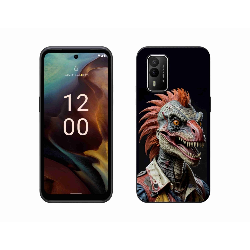 mmCase gélhuzat a Nokia XR21-hez – punk dinoszaurusz