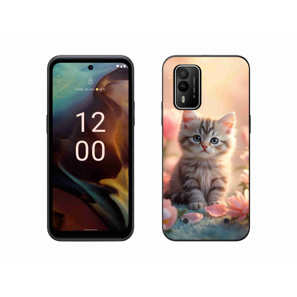 Zselés borítás mmCase a Nokia XR21 készülékhez - aranyos cica 8