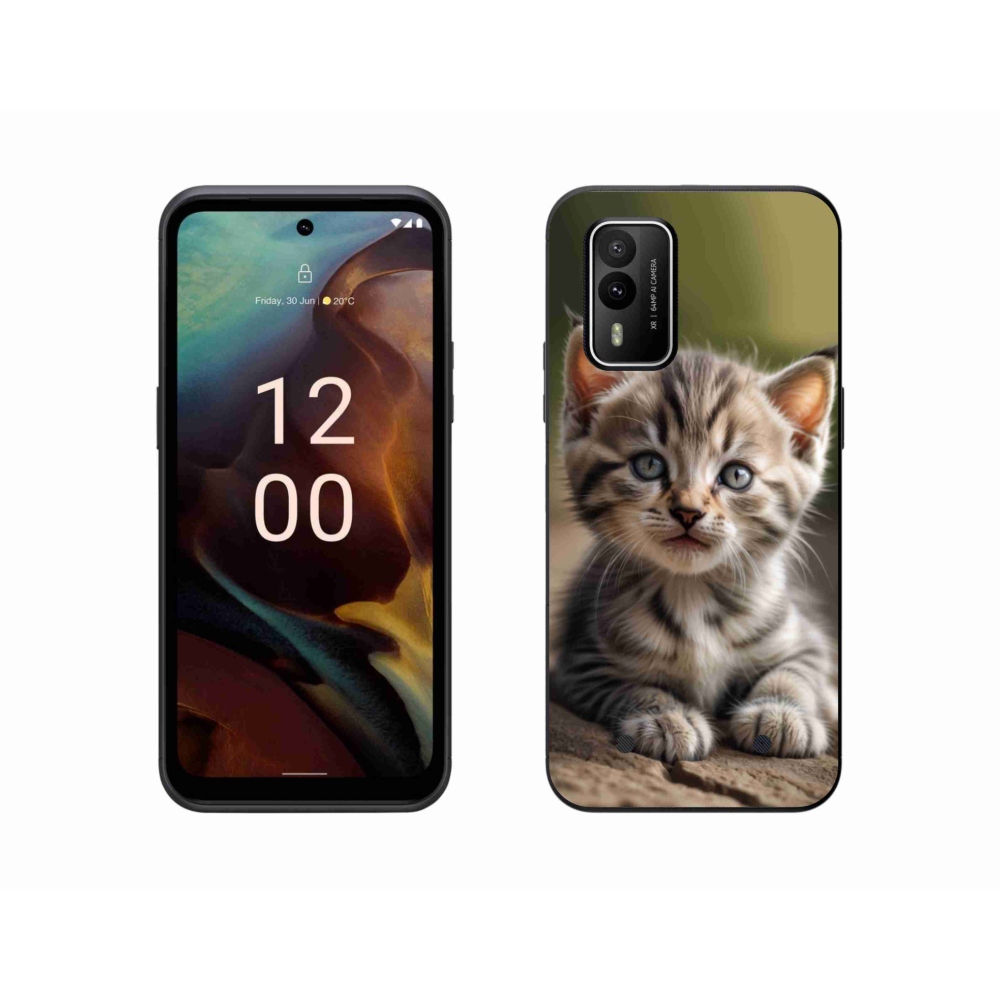 Gél borító mmCase a Nokia XR21 készülékhez - aranyos cica 9