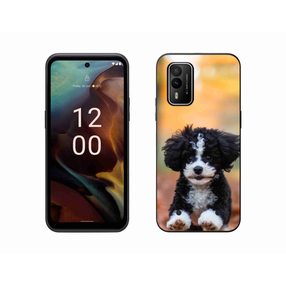 Gél borítás mmCase a Nokia XR21 készülékhez - aranyos kiskutya 2