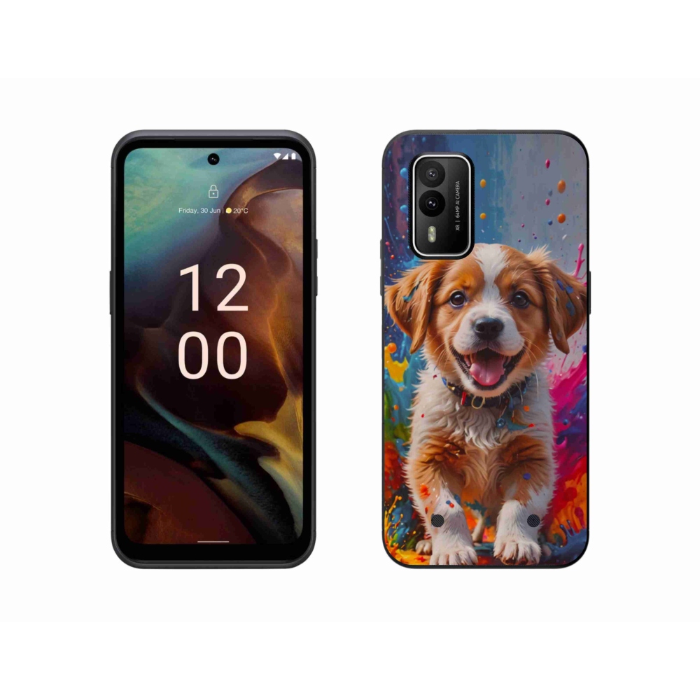 Gél borítás mmCase a Nokia XR21 készülékhez - aranyos kiskutya 3
