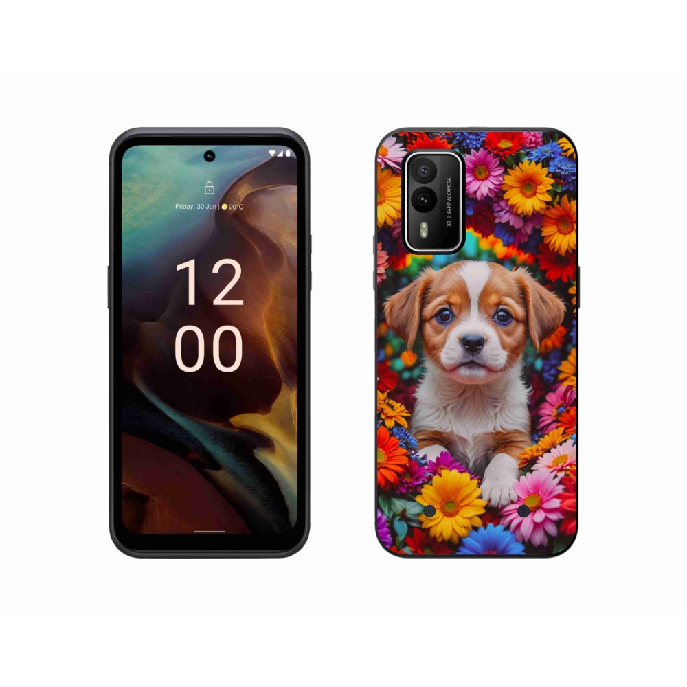 Zselés borítás mmCase a Nokia XR21 készülékhez - aranyos kiskutya
