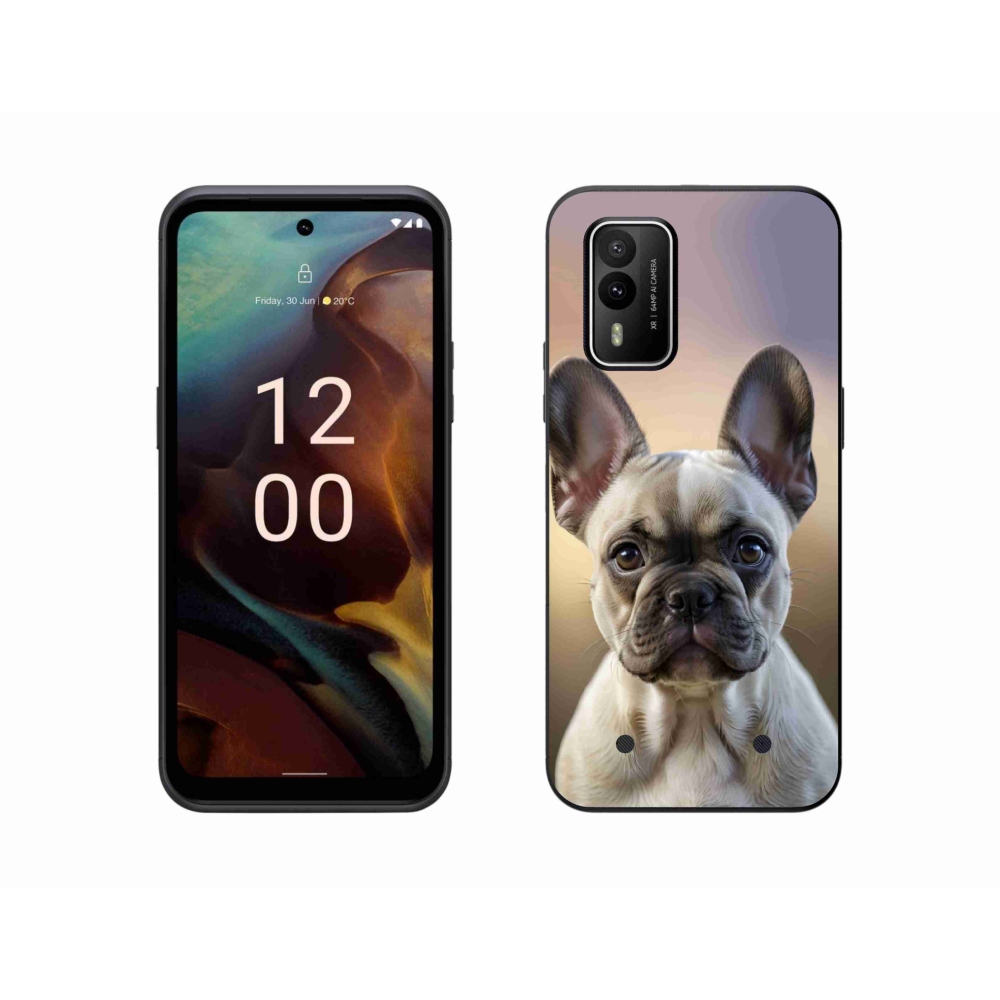 mmCase gél tok a Nokia XR21-hez – aranyos francia buldog