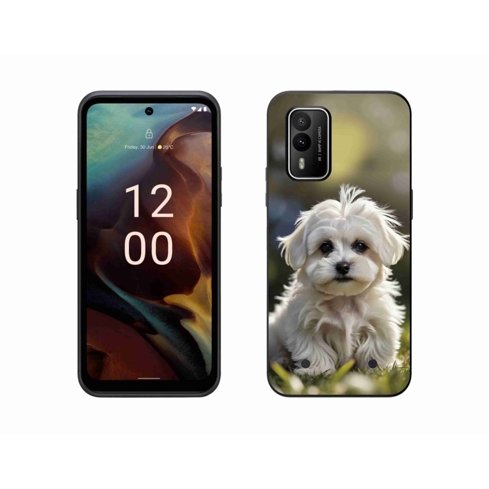 mmCase gél tok a Nokia XR21-hez – aranyos máltai kutyus