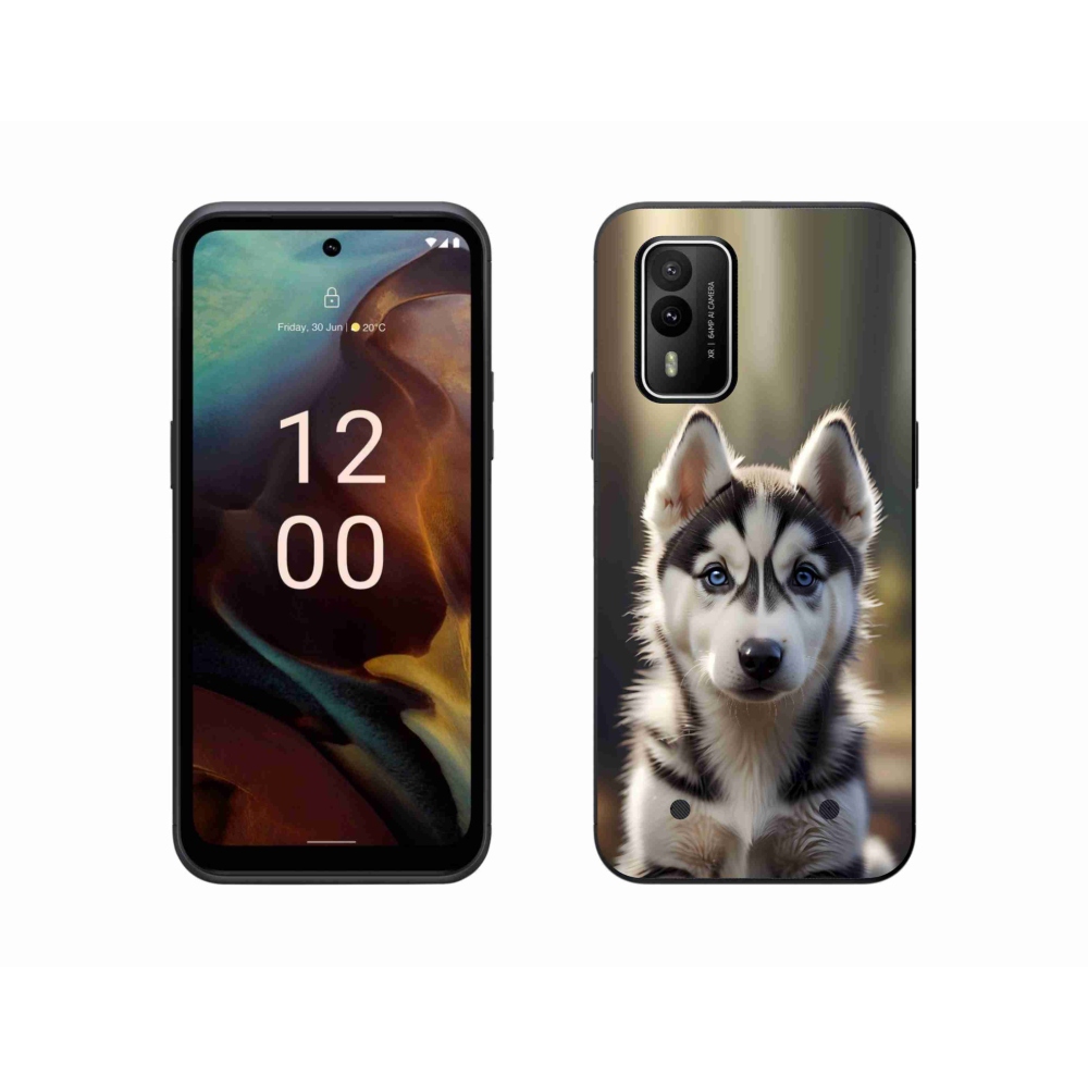 mmCase gél tok a Nokia XR21-hez – aranyos szibériai husky