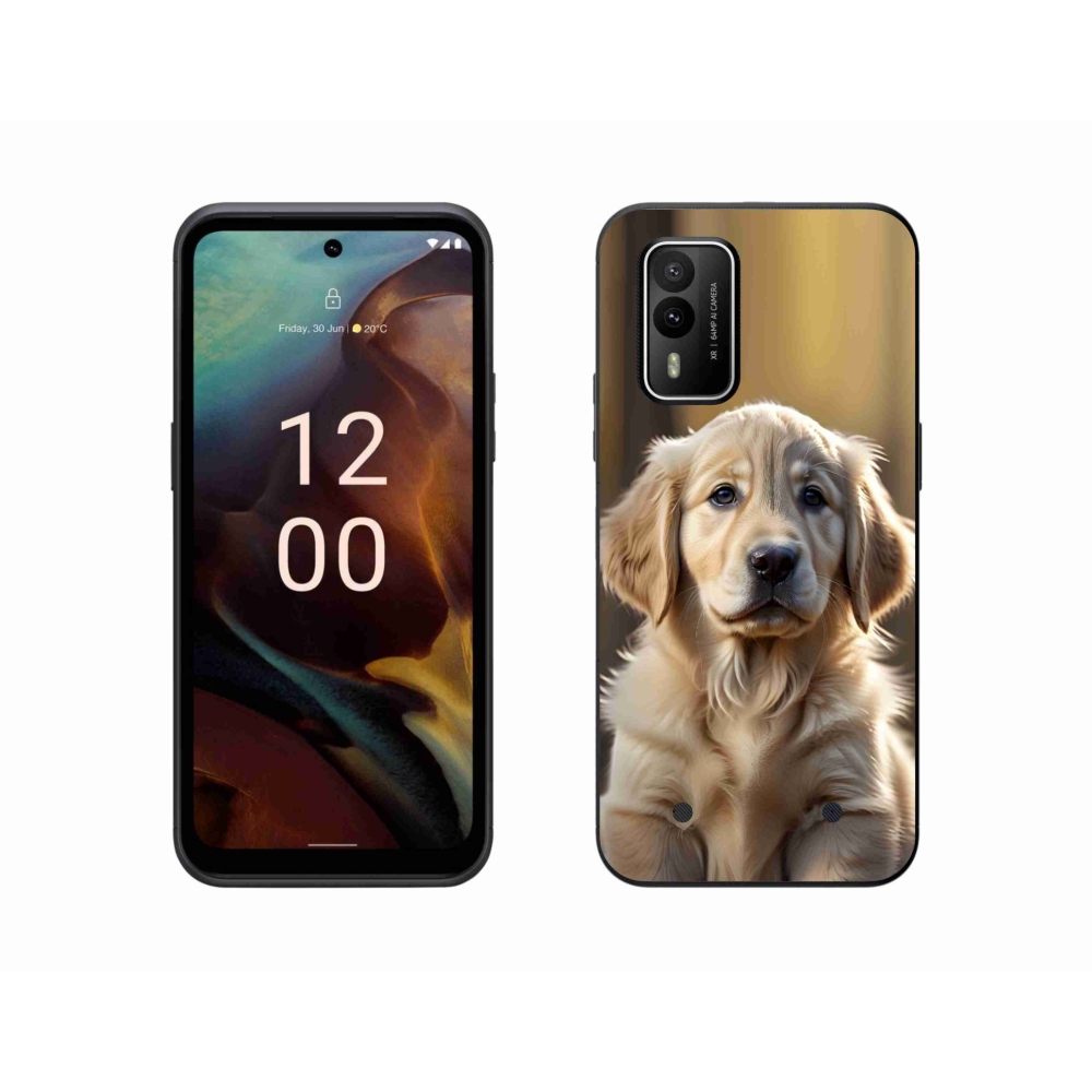 mmCase gél tok a Nokia XR21-hez – aranyos arany retriever