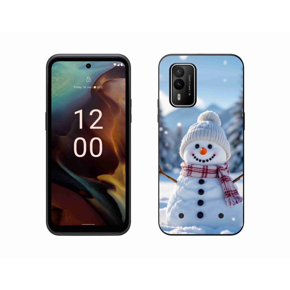 Zselés borítás mmCase a Nokia XR21 készülékhez - hóember 3