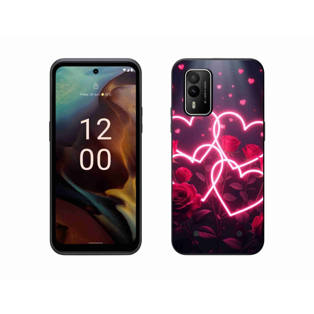 Gél borítás mmCase a Nokia XR21 készülékhez - Szerelem szíve