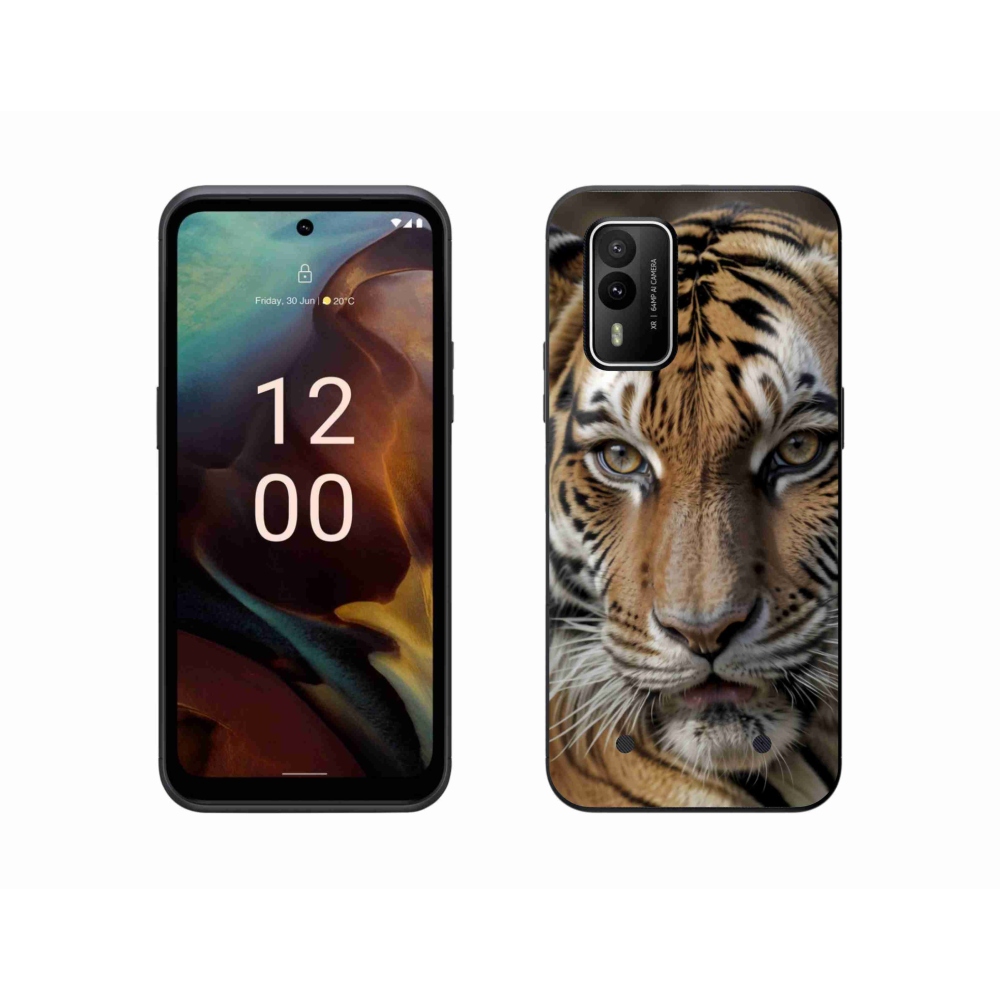 Zselés borítás mmCase a Nokia XR21 készülékhez - tigris nézet