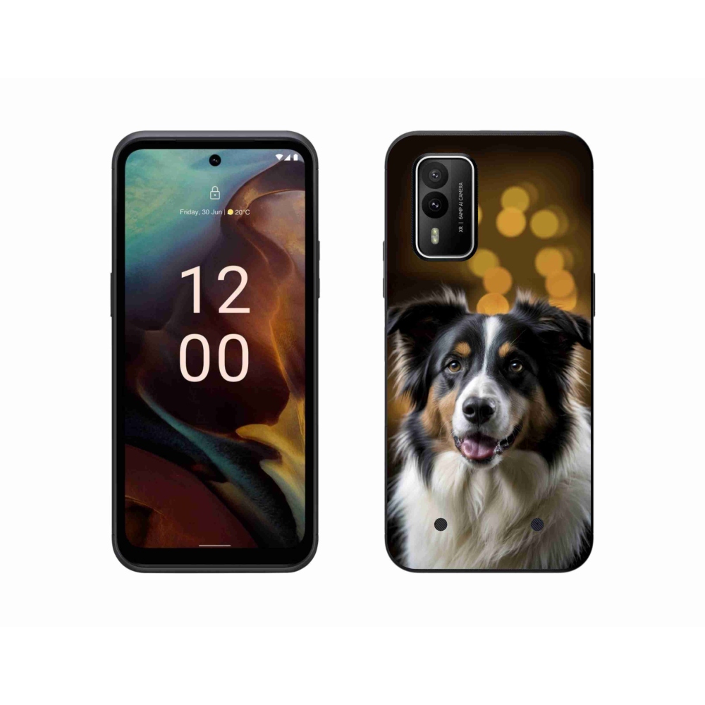 mmCase gél tok a Nokia XR21-hez – mosolygós ausztrál juhászkutya