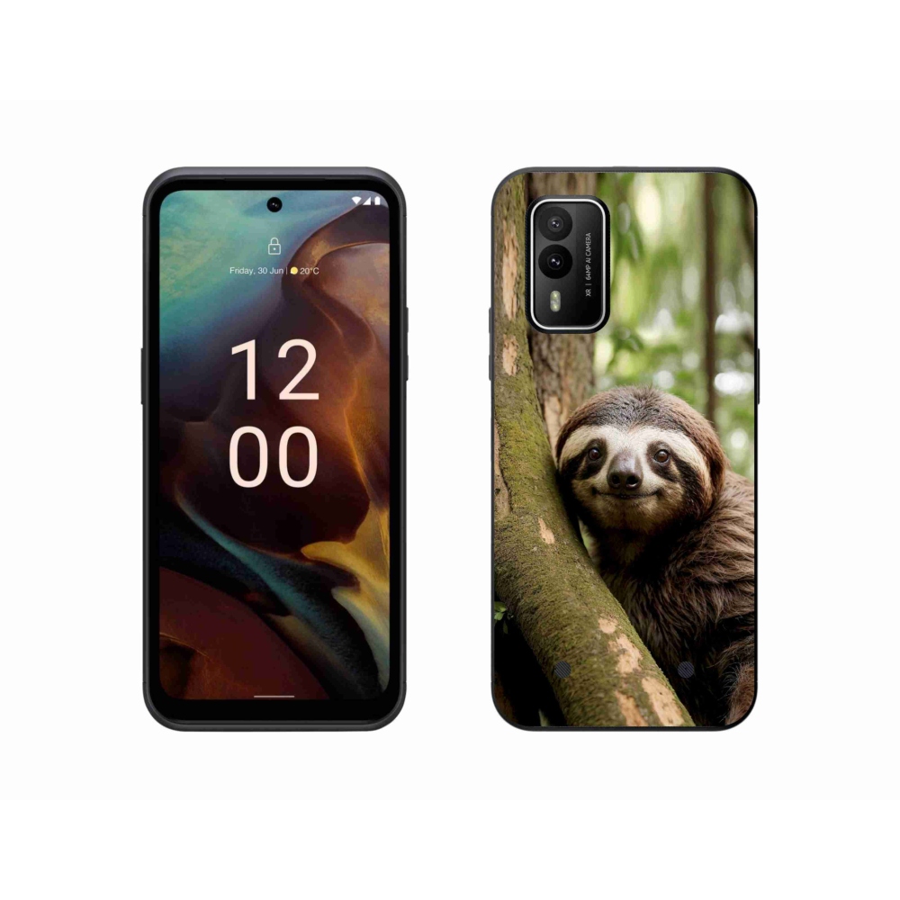 mmCase gél tok a Nokia XR21-hez – mosolygós lajhár