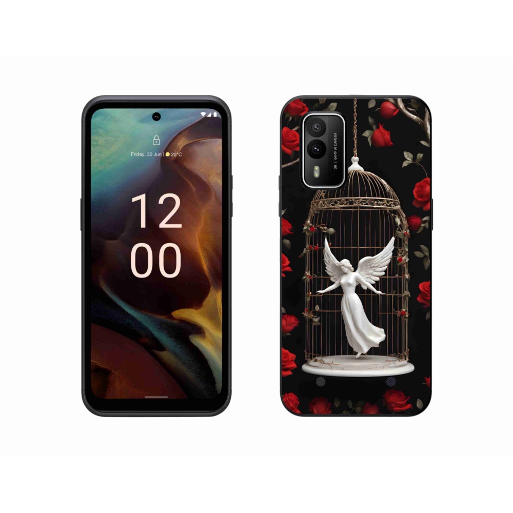 Zselés borítás mmCase a Nokia XR21 készülékhez - csapdába esett angyal