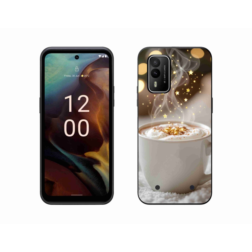 Gélborítás mmCase a Nokia XR21 készülékhez - Karácsonyi forró ital
