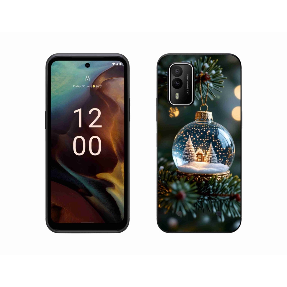 Zselés borítás mmCase a Nokia XR21 készülékhez - Karácsonyi gömbök 2