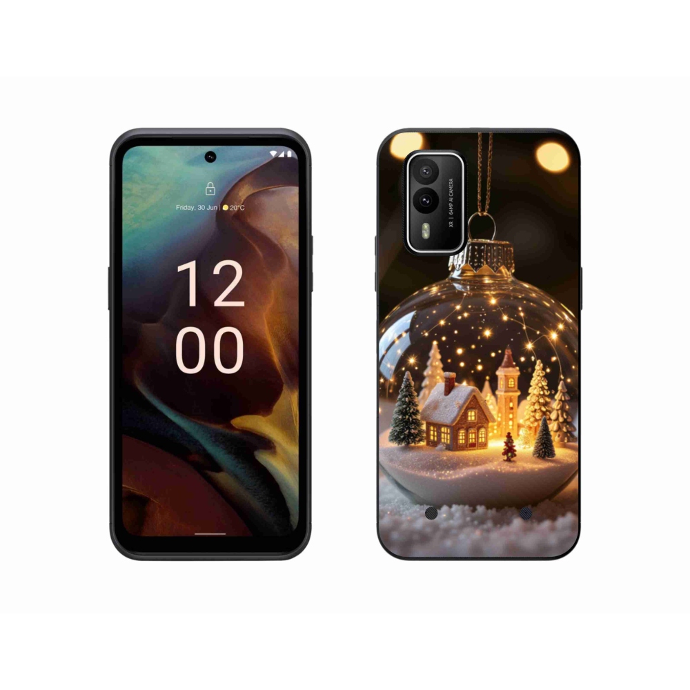 Zselés borítás mmCase a Nokia XR21 készülékhez - Karácsonyi gömbök 3