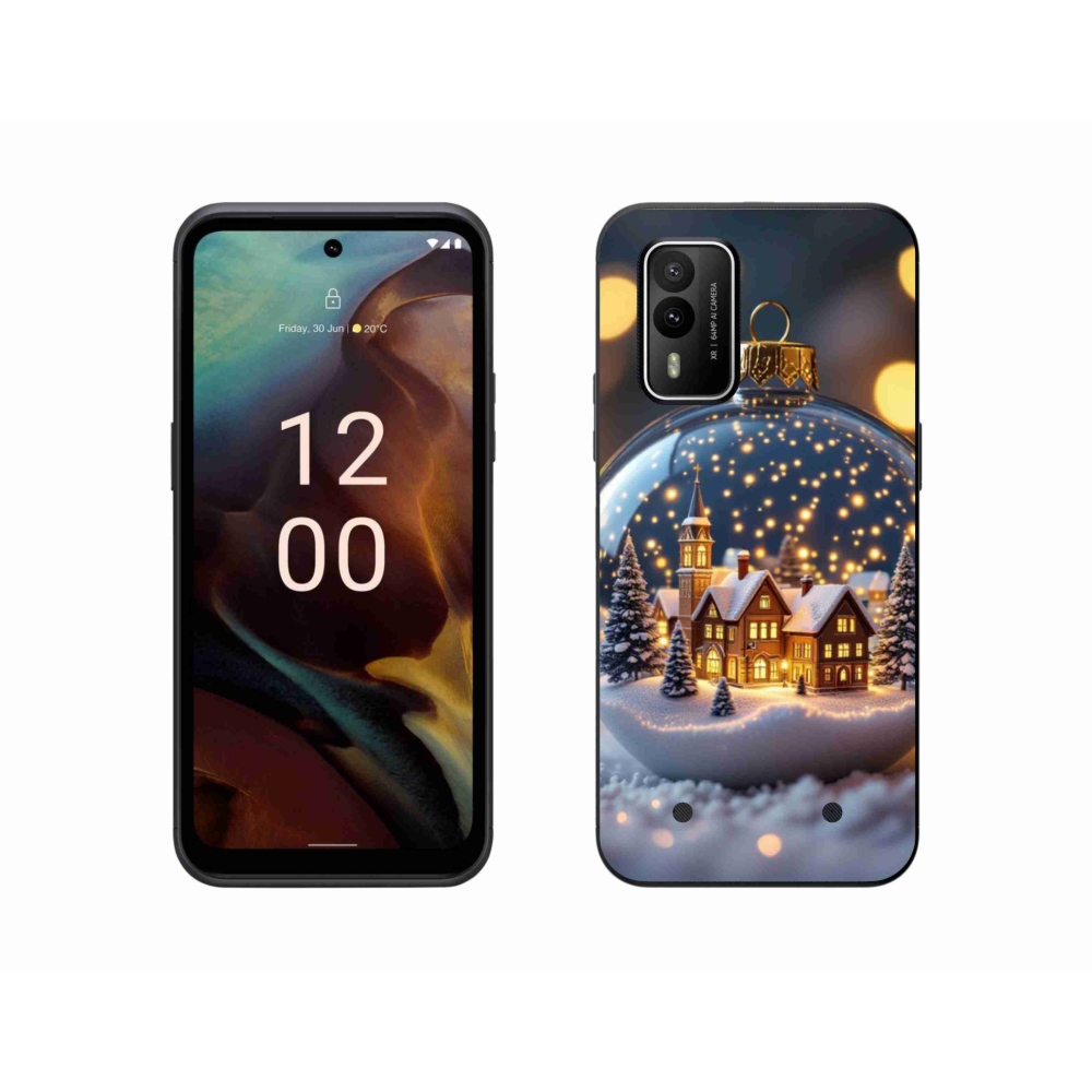 Zselés borítás mmCase a Nokia XR21 készülékhez - Karácsonyi gömbök 4