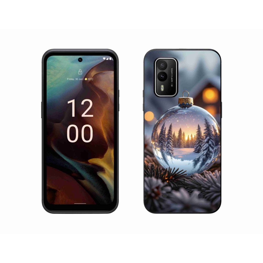 Zselés borítás mmCase a Nokia XR21 készülékhez - karácsonyi dekoráció