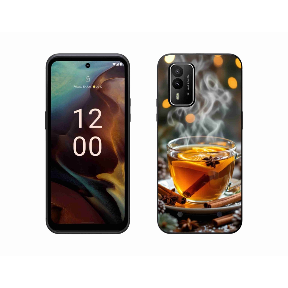 Zselés borítás mmCase a Nokia XR21 készülékhez - karácsonyi lyukasztás