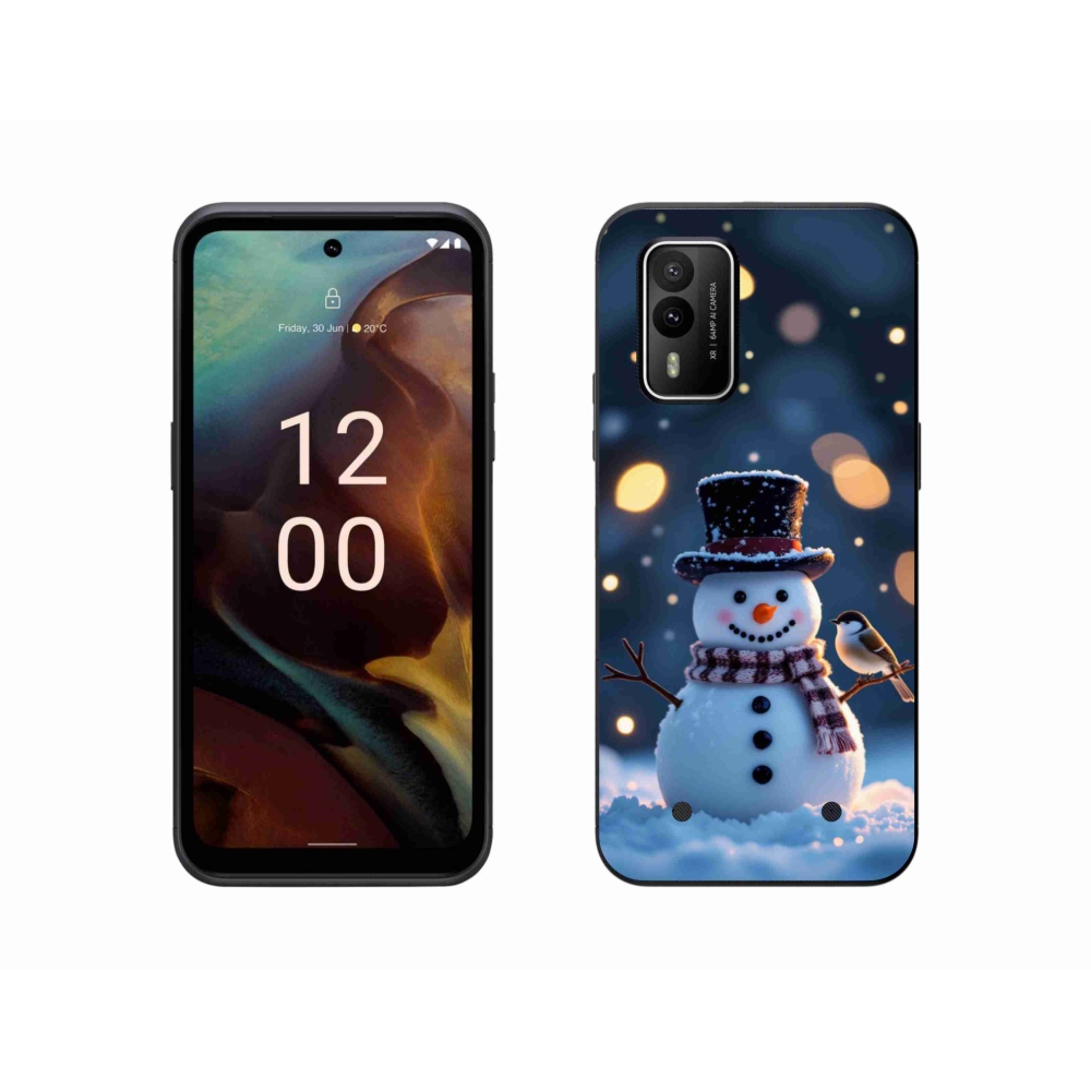 mmCase gél tok a Nokia XR21-hez – karácsonyi hóember